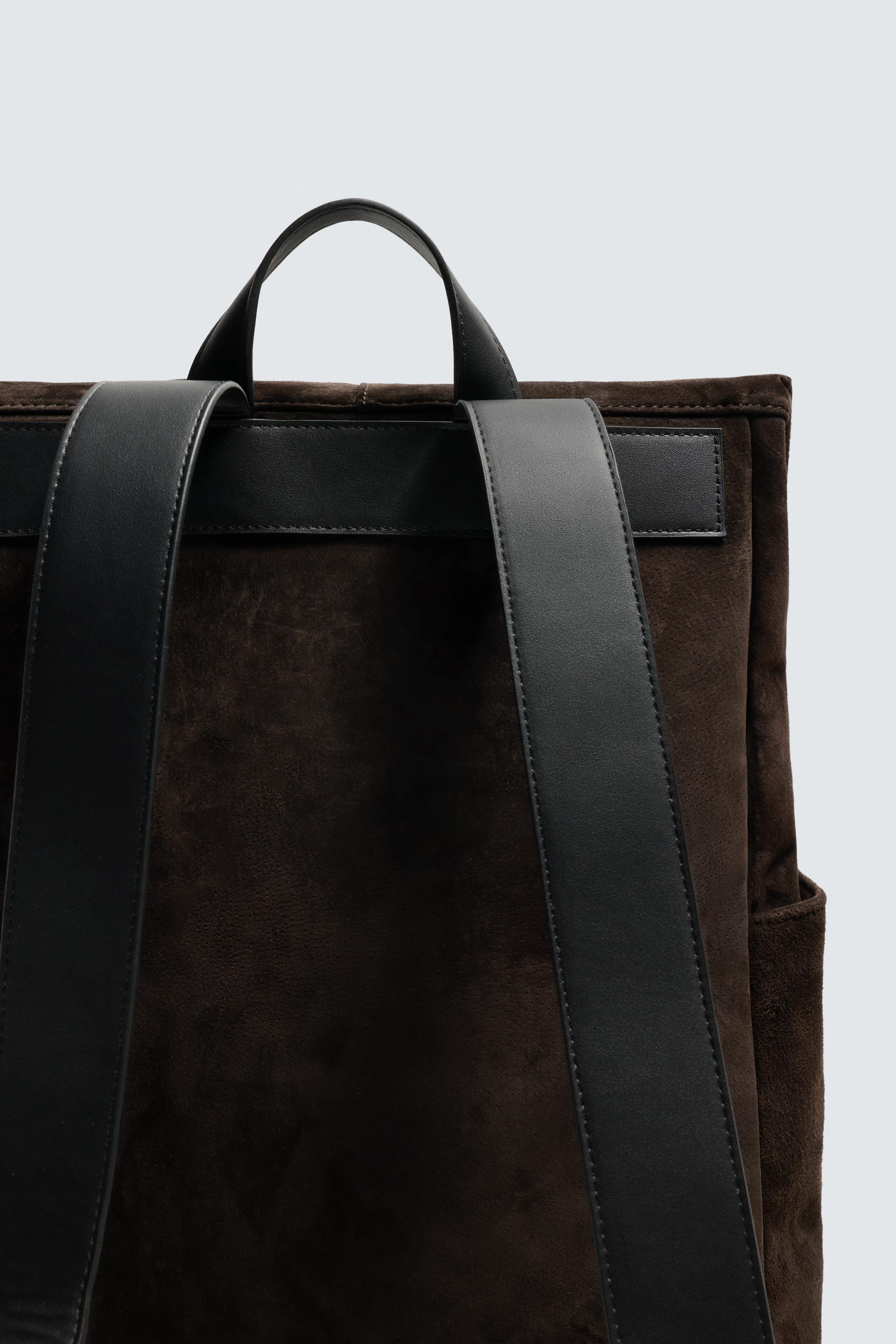 SAC À DOS EN CUIR À RABAT